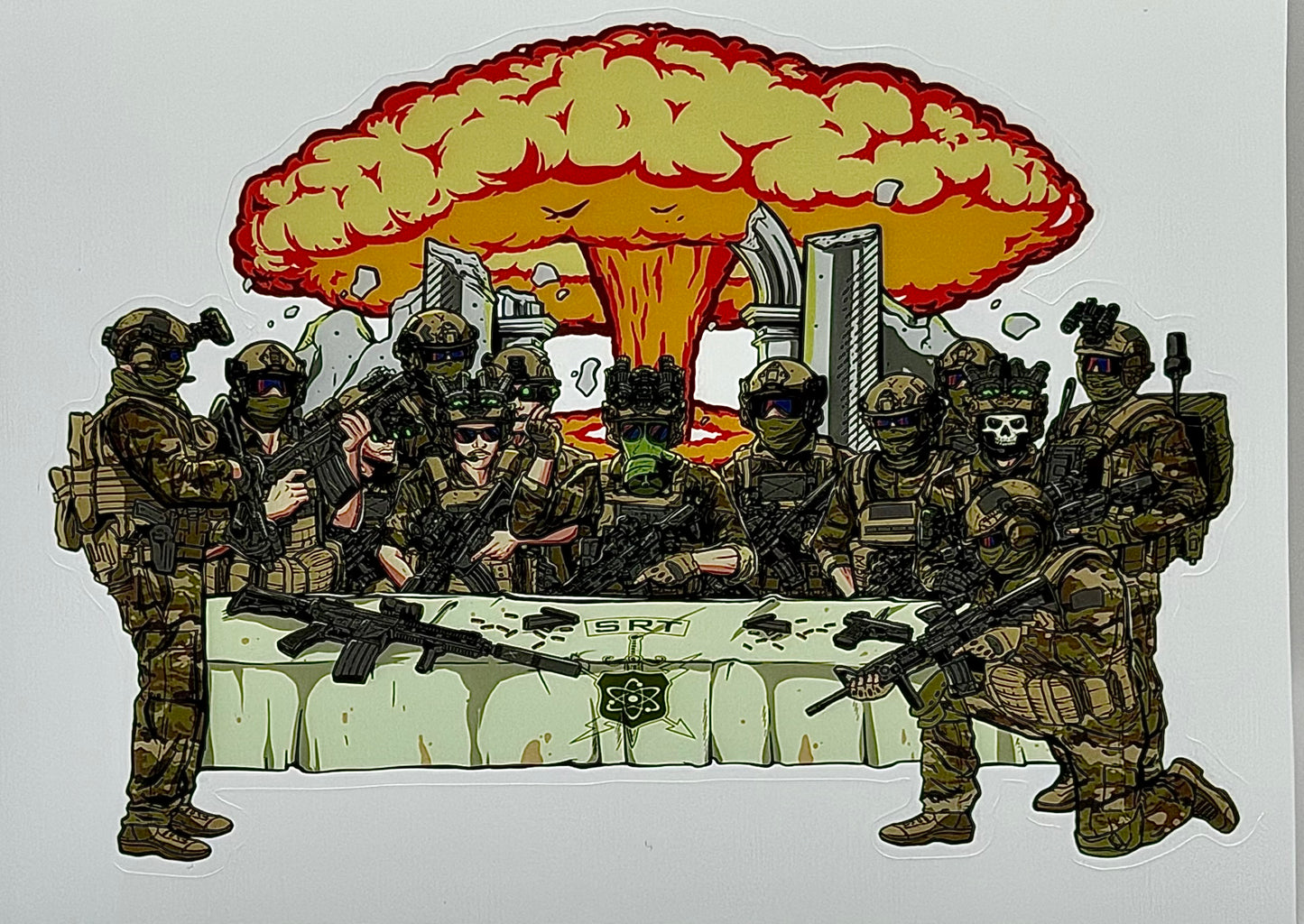 SRT LAST SUPPER DIE CUT STICKER