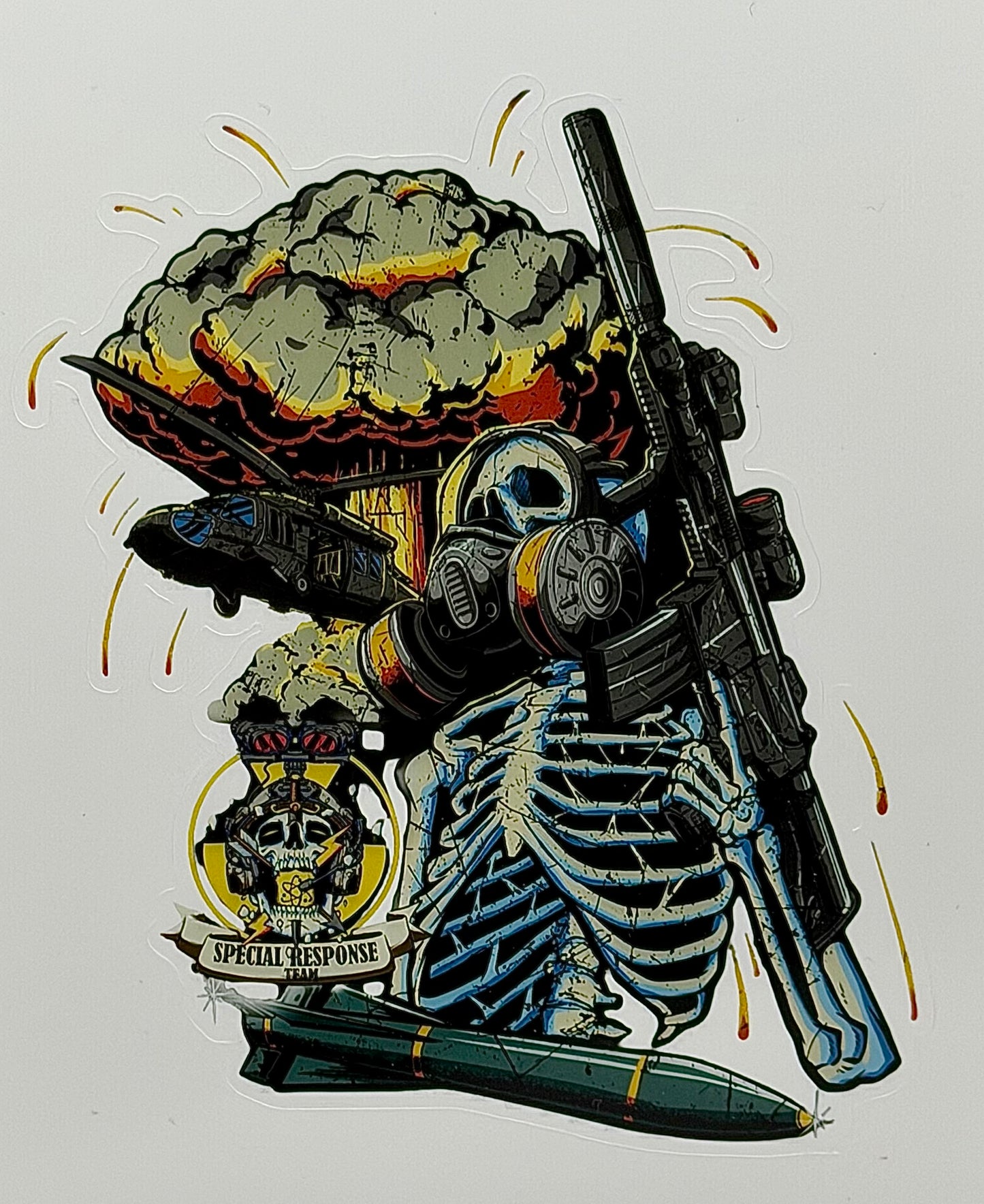 SRT SKEL DIE CUT STICKER