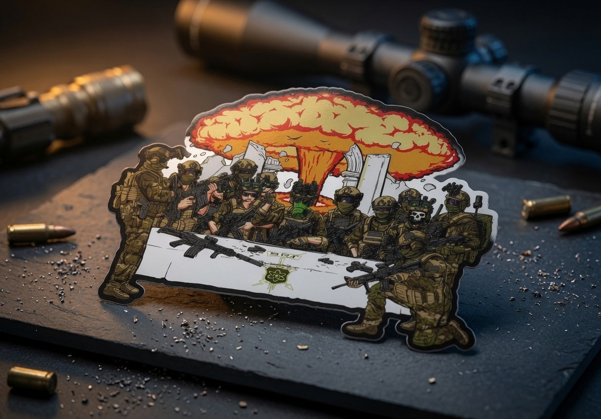 SRT LAST SUPPER DIE CUT STICKER