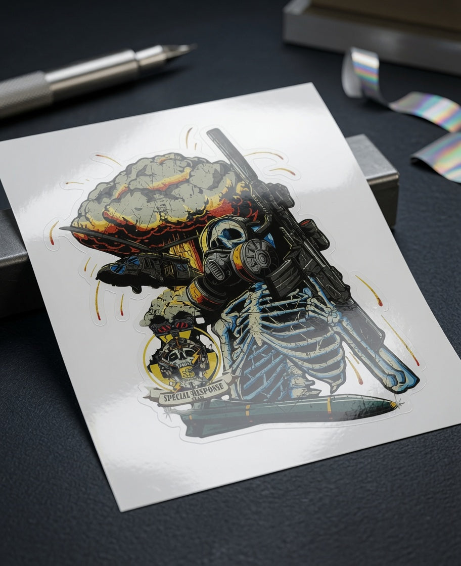 SRT SKEL DIE CUT STICKER