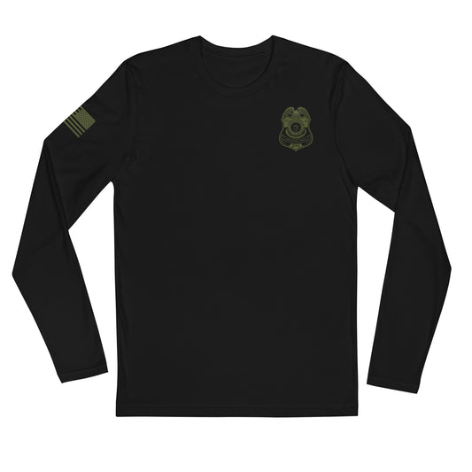 Long Sleeve Fitted Crew